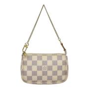 Pre-owned Canvas louis-vuitton-bags Louis Vuitton Vintage , White , Da...