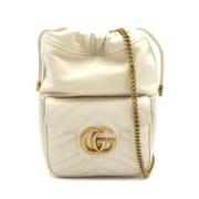 Pre-owned Leather gucci-bags Gucci Vintage , White , Dames