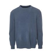 Casual Gebreide Trui Nn07 , Blue , Heren