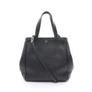 Pre-owned Leather celine-bags Celine Vintage , Black , Dames