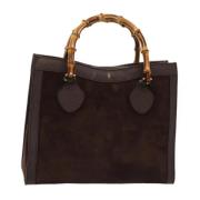 Pre-owned Suede gucci-bags Gucci Vintage , Brown , Dames