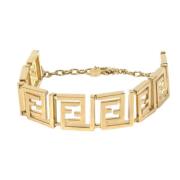 Pre-owned Yellow Gold bracelets Fendi Vintage , Yellow , Dames