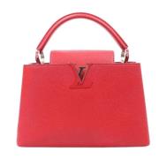 Pre-owned Leather handbags Louis Vuitton Vintage , Red , Dames