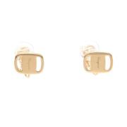 Pre-owned Yellow Gold earrings Salvatore Ferragamo Pre-owned , Yellow ...