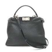 Pre-owned Leather fendi-bags Fendi Vintage , Gray , Dames