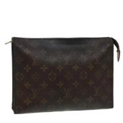 Pre-owned Canvas pouches Louis Vuitton Vintage , Brown , Dames