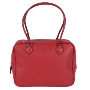 Pre-owned Leather handbags Hermès Vintage , Red , Dames