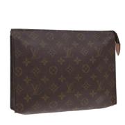 Pre-owned Canvas pouches Louis Vuitton Vintage , Brown , Dames