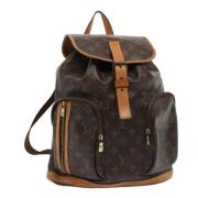 Pre-owned Canvas backpacks Louis Vuitton Vintage , Brown , Dames