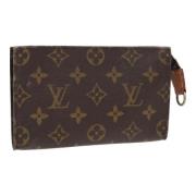 Pre-owned Canvas pouches Louis Vuitton Vintage , Brown , Dames