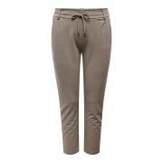 Klassieke Walnoot Broek Only Carmakoma , Brown , Dames