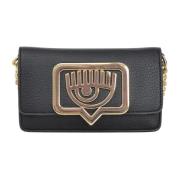 Zwarte Eyelike Pochette Tas Chiara Ferragni Collection , Black , Dames