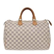 Pre-owned Canvas louis-vuitton-bags Louis Vuitton Vintage , White , Da...