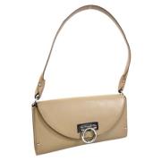 Pre-owned Leather handbags Salvatore Ferragamo Pre-owned , Beige , Dam...