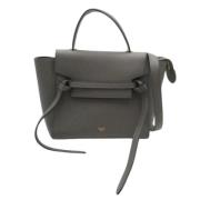 Pre-owned Leather celine-bags Celine Vintage , Gray , Dames