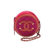 Pre-owned Fabric chanel-bags Chanel Vintage , Pink , Dames