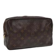 Pre-owned Canvas clutches Louis Vuitton Vintage , Brown , Dames