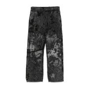 Zwarte Stijlvolle Broek Diesel , Black , Heren