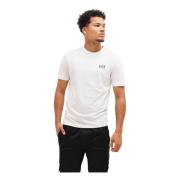 Wit Heren T-shirt Lente/Zomer Collectie Emporio Armani , White , Heren