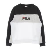 Kleur Blok Crewneck Sweatshirt Lichtgewicht Fila , Multicolor , Dames