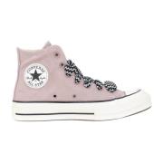 Retro Suede High Top Sneakers Converse , Pink , Dames