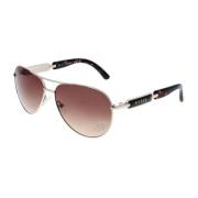 Gouden Aviator Zonnebril met Gradiënt Lenzen Guess , Yellow , Dames