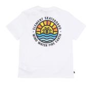 Witte Heren T-shirt voor buiten Element , White , Heren