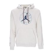 Bergzijde Grafische Hoodie met Kangoeroezak Jordan , Gray , Heren