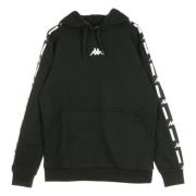 Zwarte Heren Hoodie Kappa , Black , Heren