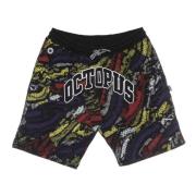 Zwarte Sweatshorts met Octopus Logo Octopus , Multicolor , Heren