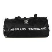 Zwarte Duffel Tas met Afneembare Band Timberland , Black , Heren