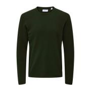 Crew Knit Sweater in Rosin Groen Only & Sons , Green , Heren