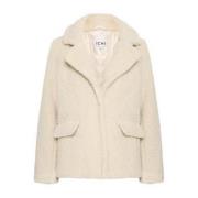 Almond Milk Outerwear Freewear Ichi , White , Dames