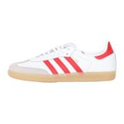 Witte Rode Samba OG Sneakers Vrouwen Adidas Originals , White , Dames