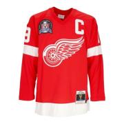 Vintage Detroit Red Wings Hockey Jersey Mitchell & Ness , Red , Heren