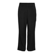 Pinstripe Broek Zwart/Wit | Freewear Noisy May , Black , Dames