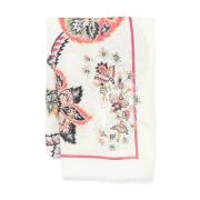 Gebloemd Jacquard Sjaal Wrap Etro , Multicolor , Dames