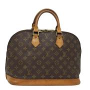 Pre-owned Canvas handbags Louis Vuitton Vintage , Brown , Dames