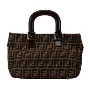 Pre-owned Canvas totes Fendi Vintage , Brown , Dames