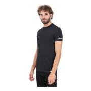 Zwarte korte mouw T-shirt heren Casual Dsquared2 , Black , Heren