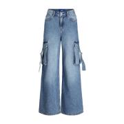 Tokyo Wide Cargo Denim Jeans Jack & Jones , Blue , Dames