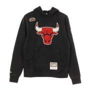 Chicago Bulls NBA Logo Hoodie Mitchell & Ness , Black , Heren