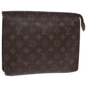 Pre-owned Canvas pouches Louis Vuitton Vintage , Brown , Dames