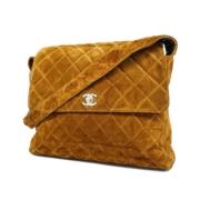 Pre-owned Suede chanel-bags Chanel Vintage , Brown , Dames