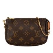 Pre-owned Canvas handbags Louis Vuitton Vintage , Brown , Dames