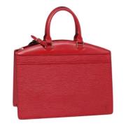 Pre-owned Leather handbags Louis Vuitton Vintage , Red , Dames