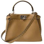 Pre-owned Leather handbags Fendi Vintage , Brown , Dames