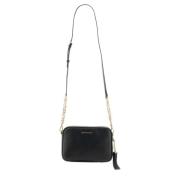 Ginny Leren Schoudertas Michael Kors , Black , Dames