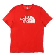 Rode Rococco Heren Tee Korte Mouw The North Face , Red , Heren