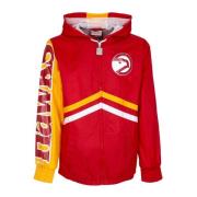 Atlanta Hawks Windbreaker Volledige Rits Rood/Geel Mitchell & Ness , R...